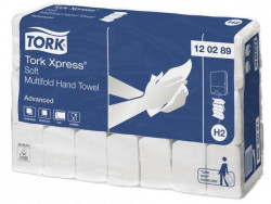 Papierové utierky skladané ZZ 2-vrstv. TORK Xpress Multifold splachovacie H2 (21 bal.)