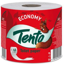Toaletný papier 2-vrstvový TENTO Economy, návin 68 m