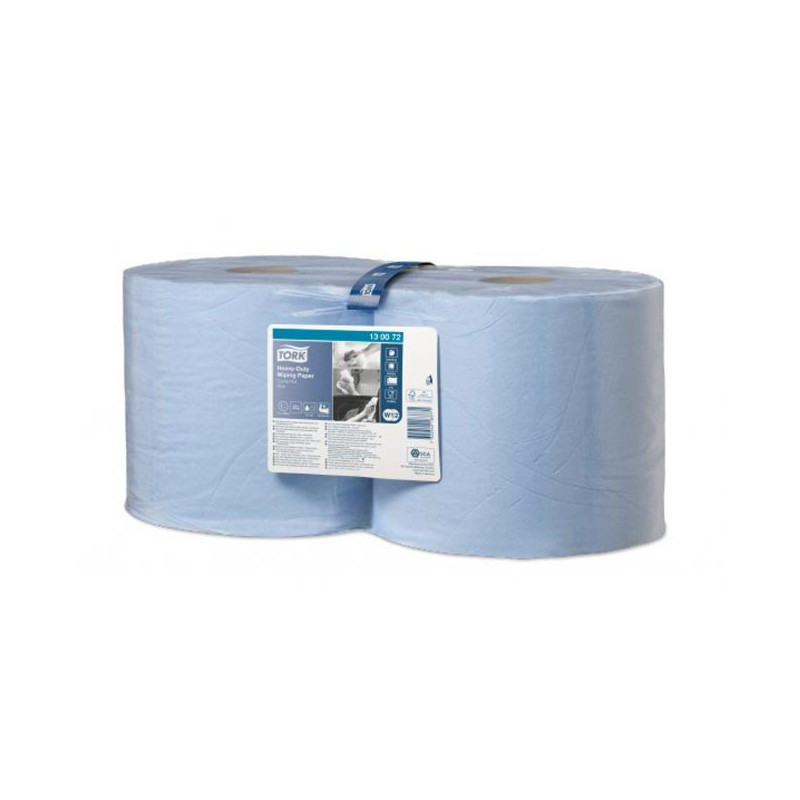 Priemyselné utierky v rolke 2-vrstv. TORK Heavy Duty modré W1/W2, návin 170 m (2 ks)