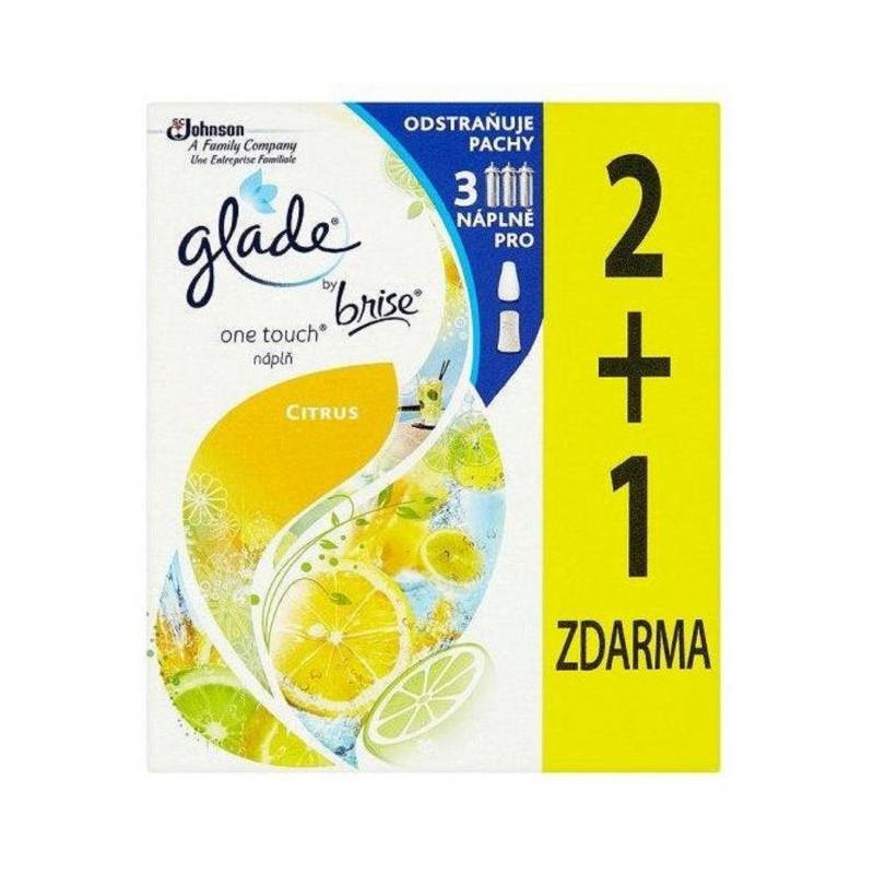 Glade Touch&Fresh NÁHRADNÁ NÁPLŇ (2+1ks) 3x10 ml Lemon