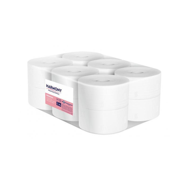 Toaletný papier 2-vrstvový Harmony Premium Mini Jumbo 19 cm, návin 117,5 m (1 ks)