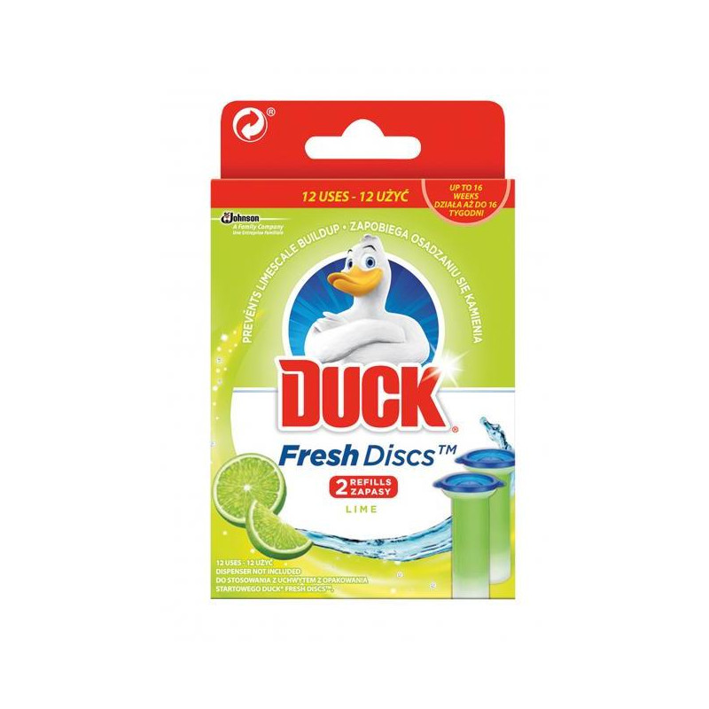 Náhrada DUCK Fresh Discs WC gél 2 x 36 ml Limetka