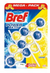 Bref Power Aktiv WC závesný blok tuhý 3 x 50 g Citrón
