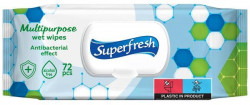 Vlhčené utierky Superfresh antibakteriálne 72ks