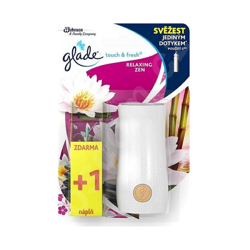 Glade Touch&Fresh osviežovač + 2 x 10 ml náplň Relaxing Zen