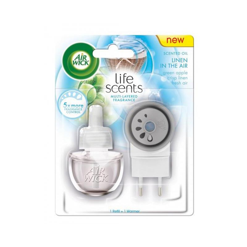 Air Wick elektrický osviežovač + náplň 19 ml Prádlo vo vánku