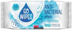 Vlhčené utierky GoWipes antibakteriálne s vitamínovým komplexom (A,C,E a D-panthenol) 60ks