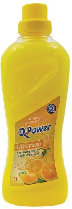 Q-Power UNI čistič na podlahy a povrchy 1 l - Svieže citrusy
