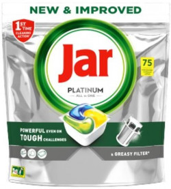 JAR tablety do umývačky riadu Platinum All in One Lemon 75 ks