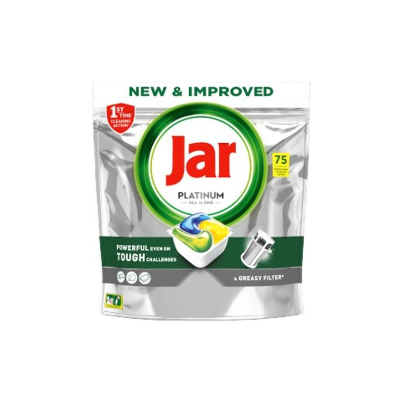 JAR tablety do umývačky riadu Platinum All in One Lemon 75 ks