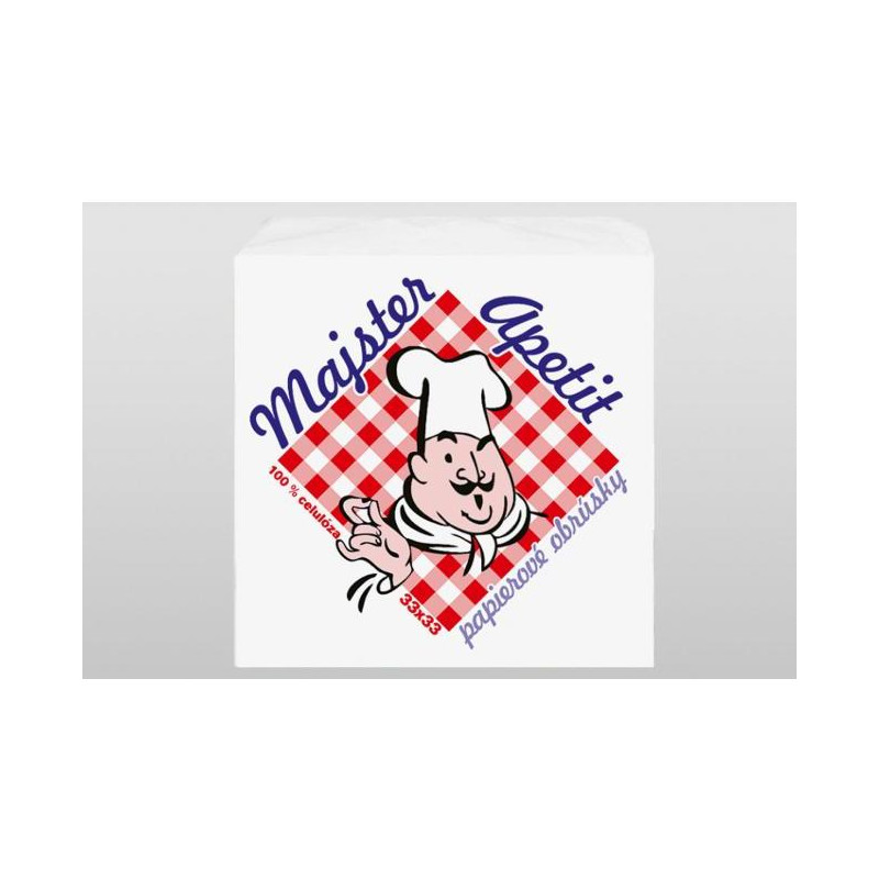 Papierové servítky Majster Apetit biele 70 ks