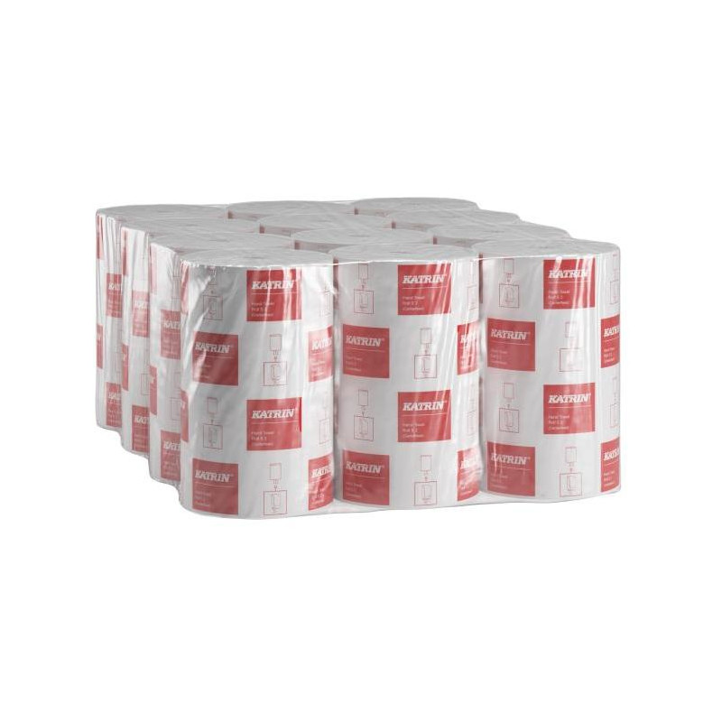 Papierové utierky v rolke 2-vrstvové KATRIN návin 20,5 cm x 75 m