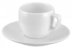Šálky s podšálkami CREMA na espresso 75ml 6ks
