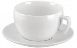 Šálky s podšálkami CREMA raňajkové 300ml 2ks