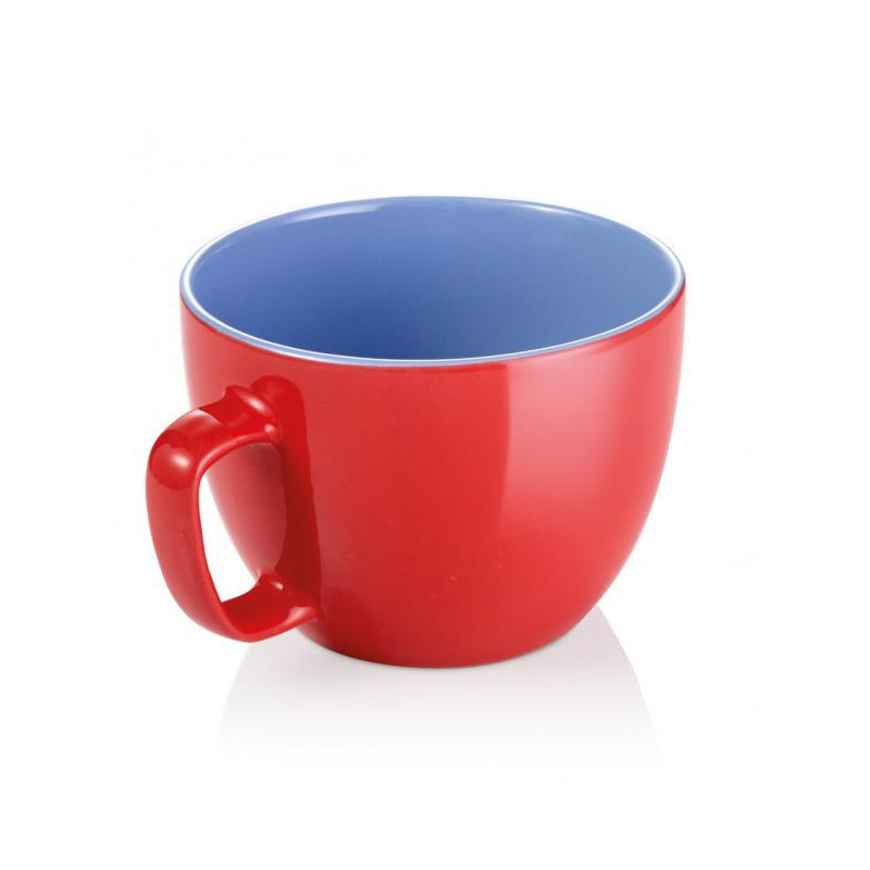 Extra veľký hrnček CREMA SHINE červená 860ml