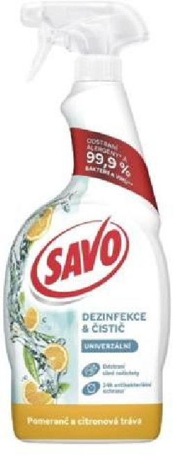 Savo sprej bez chlóru viacúčelový s rozprašovačom 700 ml pomaranč