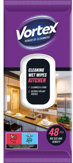Vlhčené utierky do kuchyne, 48 ks