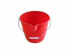 Vedro okrúhle s výlevkou objem 10 l červené