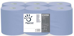 Papierové utierky v roliach Papernet blue so stredovým odvíjaním , návin 135 m (6 ks)
