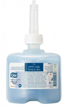 Tekuté mydlo TORK na vlasy a telo 475 ml do mini dávkovača TORK modré S2