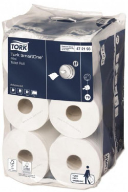 Toaletný papier 2-vrstv. TORK SmartOne Mini biely T9 (12 ks)