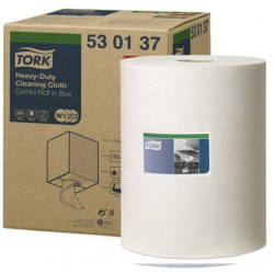 Čistiaca utierka 1-vrstv. TORK Heavy-Duty biela, návin 107 m