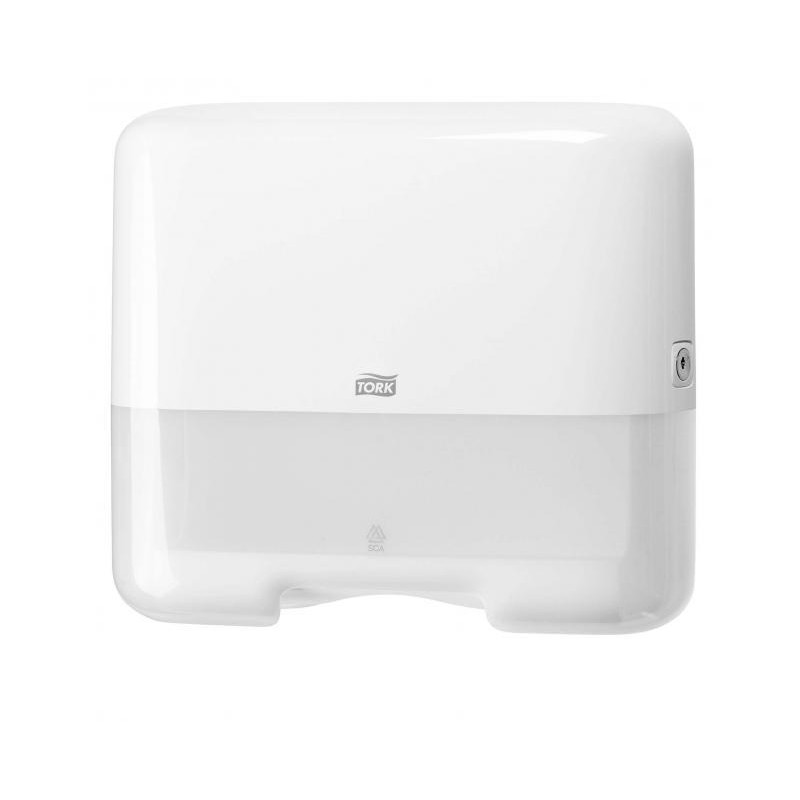 Mini zásobník na skladané utierky TORK Singlefold/C-fold biely H3