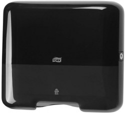 Mini zásobník na skladané utierky TORK Singlefold/C-fold čierny H3