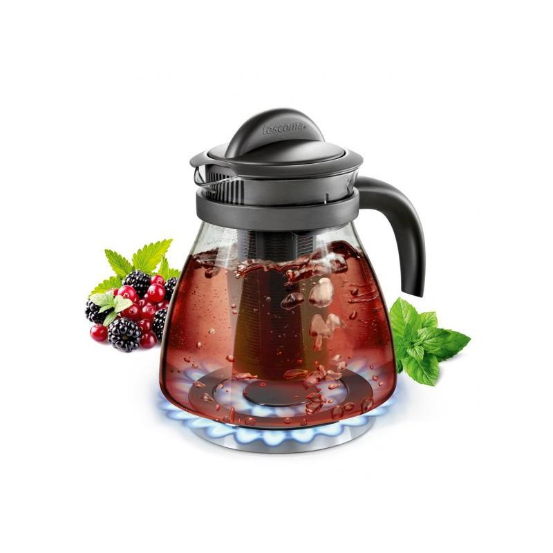 Kanvica MONTE CARLO s lúhovacími sitkami 1,5l antracitová