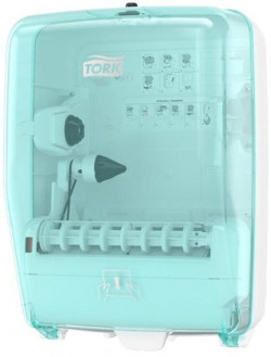 Zásobník na papierové utierky v roliach TORK Performance tyrkysový/biely W6