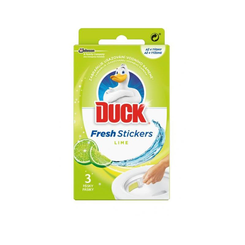 DUCK Fresh Stick WC gélové pásiky Limetka 3 x 9 g