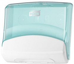 Zásobník na skladané utierky Tork Folded Wiper tyrkysový W4