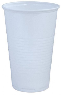 Poháre plastové 500 ml biele (50 ks)