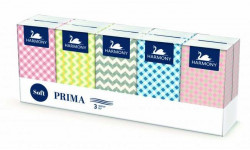 Papierové vreckovky Harmony Prima biele (10 ks)