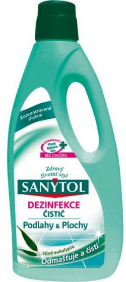 Sanytol dezinfekčný čistič na podlahy a plochy 1 l eukalyptus