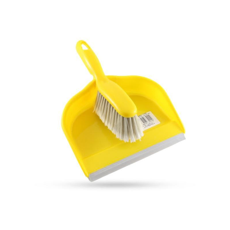 Metlička s lopatkou žltá