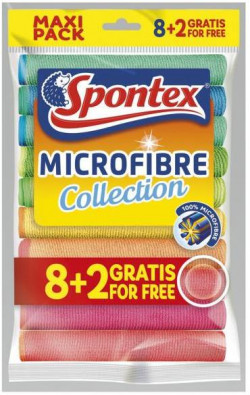 Utierky Spontex Microfibre 8 + 2 ZDARMA