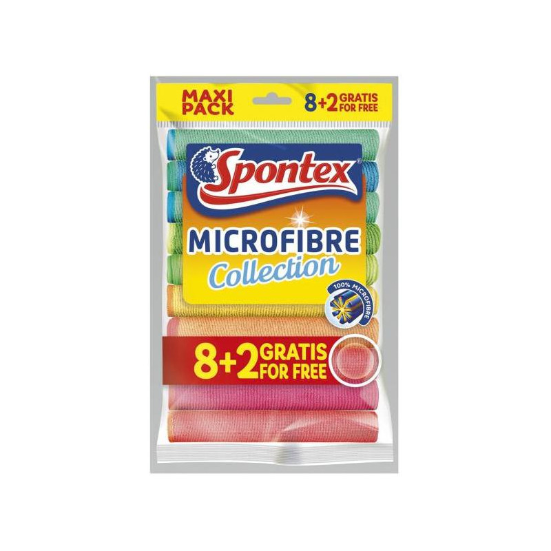 Utierky Spontex Microfibre 8 + 2 ZDARMA