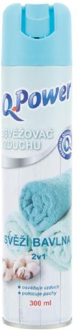 Q-Power osviežovač v spreji 300 ml Bavlna