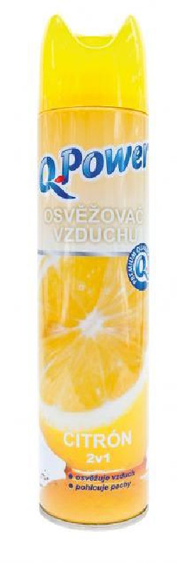 Q-Power osviežovač v spreji 300 ml - Citrón