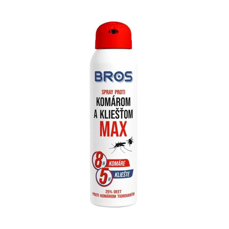 BROS sprej proti kliešťom a komárom MAX 90 ml