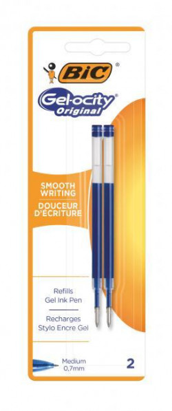 Náhradná náplň do gélového rollera BIC Gel modrá 2ks