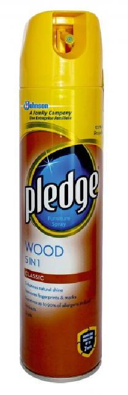 Pledge sprej Wood 5 in1 Classic na drevené povrchy 250 ml