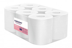 Papierové utierky v rolke 2-vrstvové Harmony Professional Maxi, návin 125 m (6 ks)