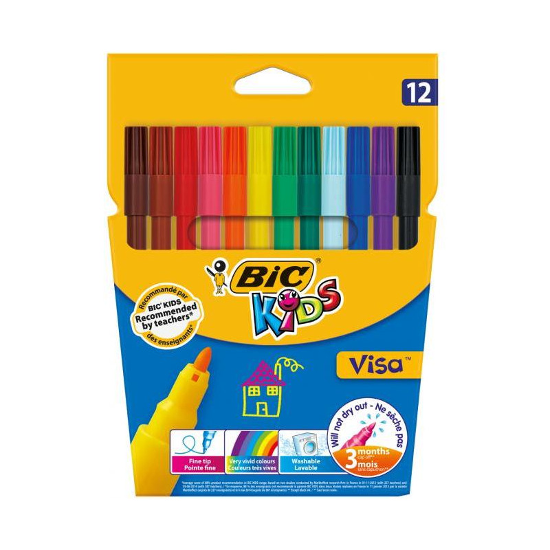 Sada popisovačov VISA 12 ks