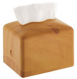 Zásobník stolový na vreckovky ABS plast - vzor dreva bledý