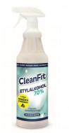 CleanFit dezinfekčný roztok Etylakohol 70% citrus 1 l + rozprašovač ZDARMA
