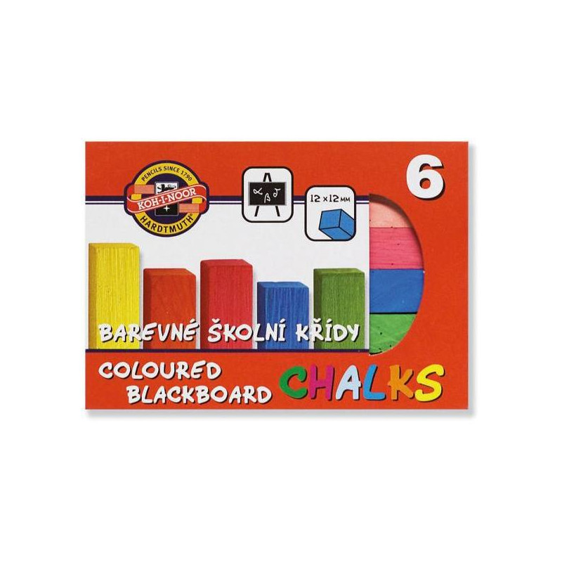 Krieda školská, 6 farieb