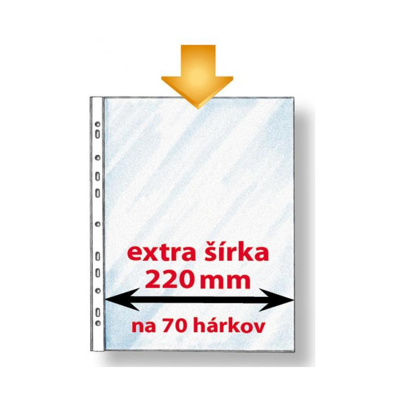 Euroobal Karton PP economy A4 maxi extra široký 50mic 50ks