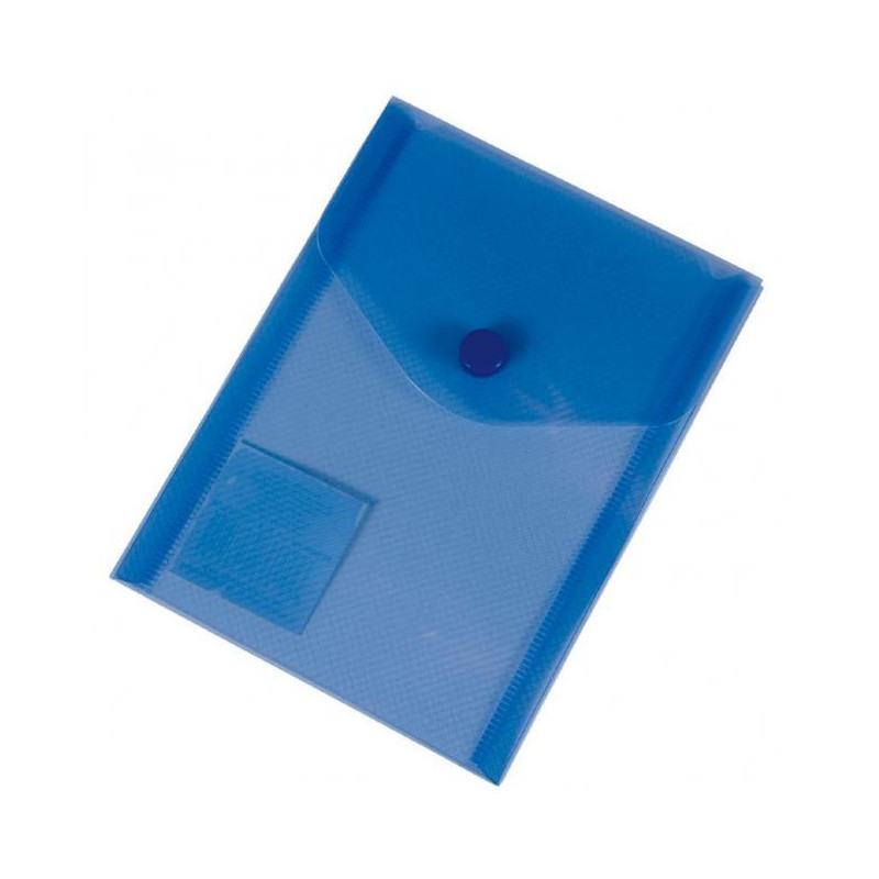 Plastový obal A6 s cvočkom Karton PP modrý